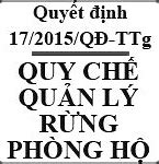 Quy Chế Quản Lý Rừng Phòng Hộ